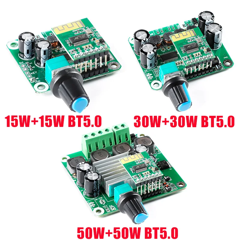 Bluetooth Digital Stereo Class D Audio Power Amplifier Board DIY BT 5.0 TPA3110 5.0 TPA3116 15W+15W 30W+30W 50W+50W
Bluetooth Digital Stereo Class D Audio Power Amplifier Board DIY BT 5.0 TPA3110 5.0 TPA3116 15W+15W 30W+30W 50W+50W