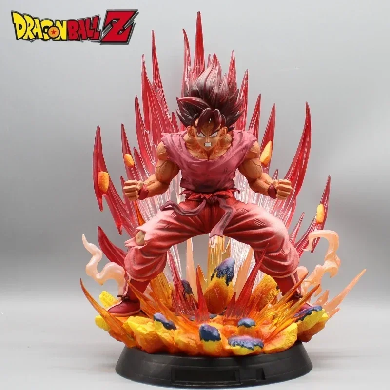 

Seven Dragon Ball: World Boxing King Wukong Explosive Red Steam Anime Pvc 38cm Hand Sculpture Model Toy Adult Youth Gift