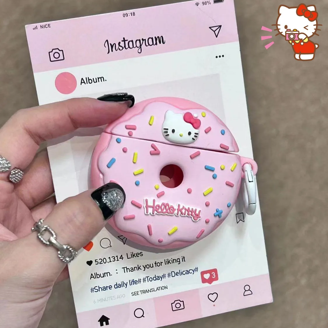 2024 Sanrio Kawaii Anime Doughnut Hello Kitty Y2K Iphone Earphone Cover Cute Cartoon Applicable To Airpods2/3/pro Toys for Kids
2024 Sanrio Kawaii Anime Doughnut Hello Kitty Y2K Iphone Earphone Cover Cute Cartoon Applicable To Airpods2/3/pro Toys for Kids