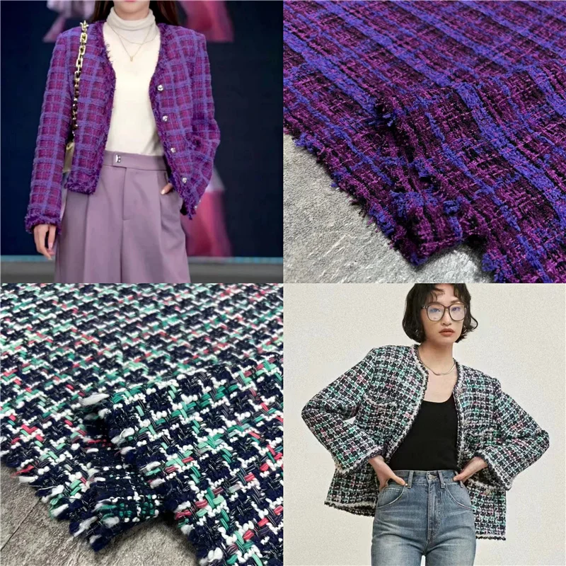 Autumn New Woven Small Fragrance Plaid Cloth High-end Clothing Wool Woolen Tweed Fabric for Sewing Clothes By Meter Eco-Friendly
Autumn New Woven Small Fragrance Plaid Cloth High-end Clothing Wool Woolen Tweed Fabric for Sewing Clothes By Meter Eco-Friendly