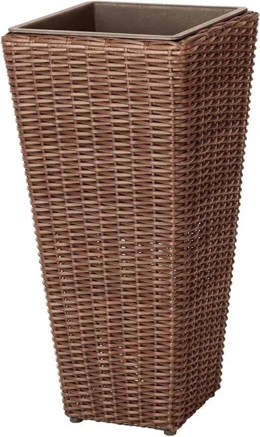 Patio Sense 62501 Alto Wicker All-Weather Planter Set with Liners Tall Plant Decor Box for Outdoors Patio Herb Garden
Patio Sense 62501 Alto Wicker All-Weather Planter Set with Liners Tall Plant Decor Box for Outdoors Patio Herb Garden