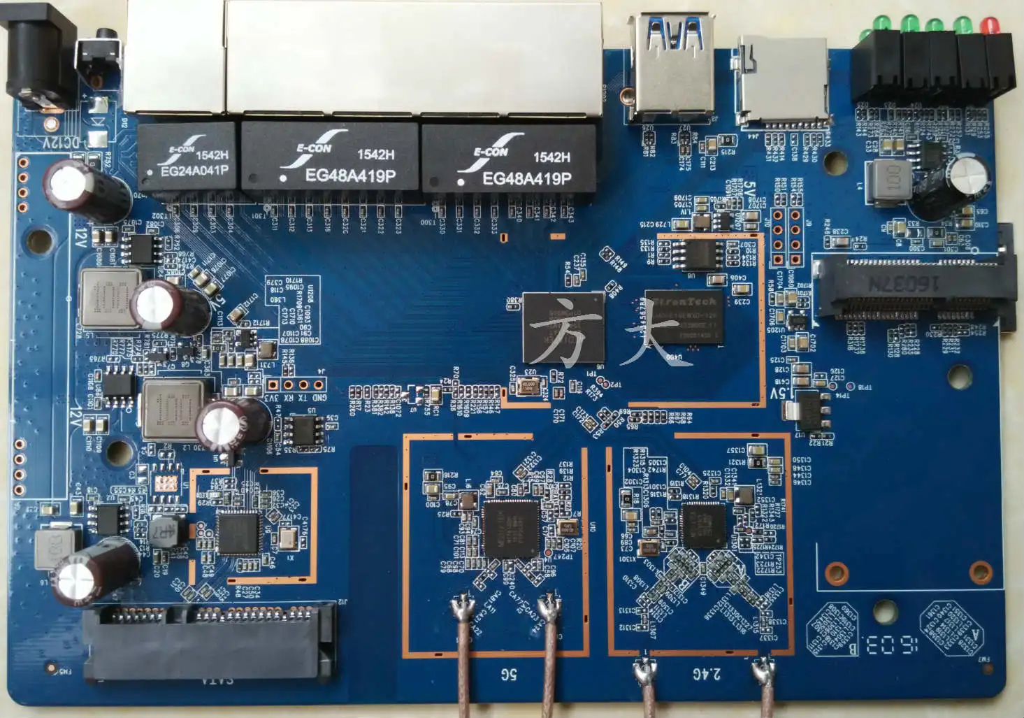 Производительность платы разработчика решения MT7621A + MT7603N + MT7612EN гораздо превышает MT7620A
Производительность платы разработчика решения MT7621A + MT7603N + MT7612EN гораздо превышает MT7620A