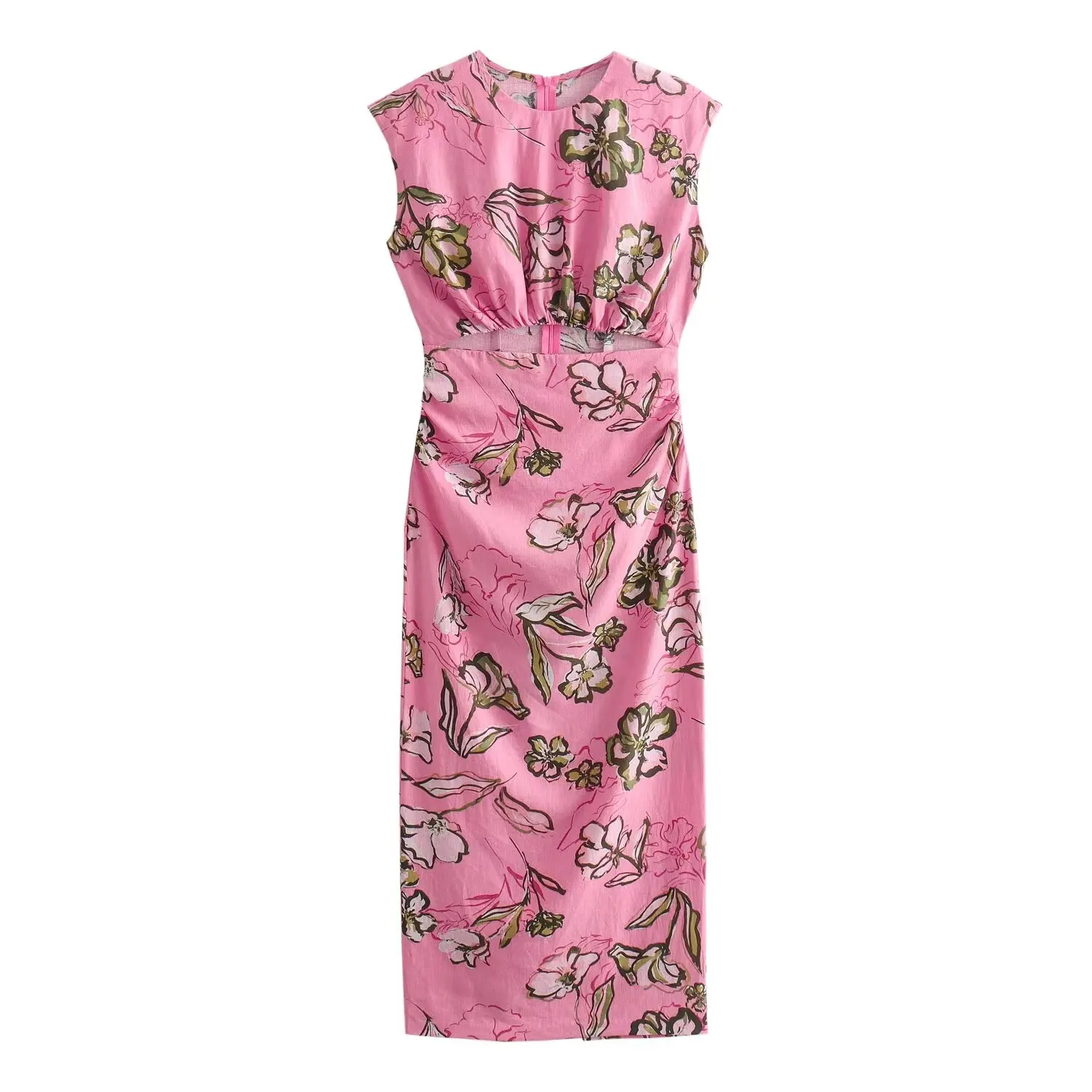 Women's 2024 New Fashion Temperament Joker Slim Version Stitching Design Print Dress Retro O-neck Sleeveless Dress Mujer
Women's 2024 New Fashion Temperament Joker Slim Version Stitching Design Print Dress Retro O-neck Sleeveless Dress Mujer