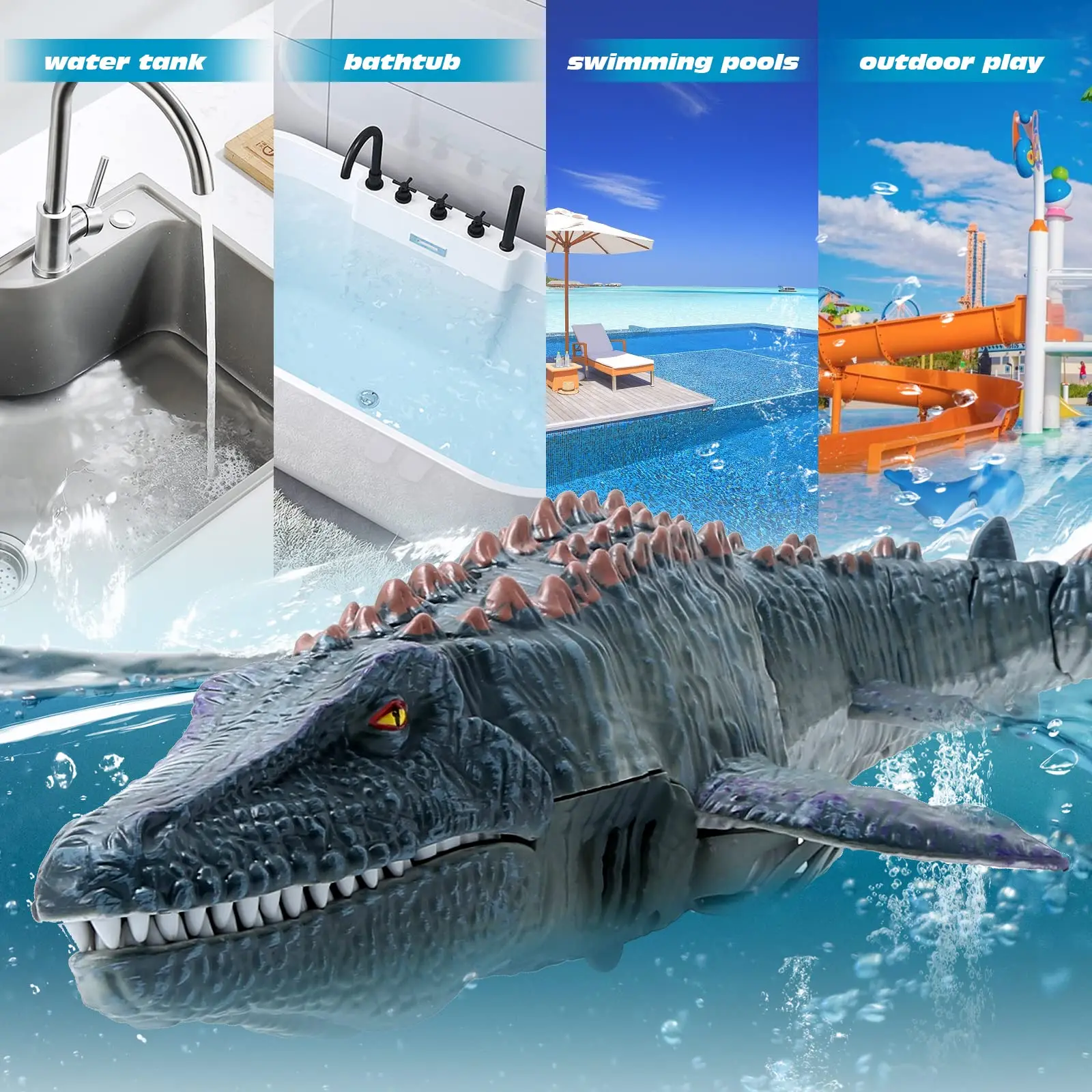 2.4G Remote Control Dinosaur Kid Mosasaurus Diving Toy Rc Boat Outdoor Toy Water For Swimming Pool Bathroom Bath Toys For Kids 2.4G Remote Control Dinosaur Kid Mosasaurus Diving Toy Rc Boat Outdoor Toy Water For Swimming Pool Bathroom Bath Toys For Kids