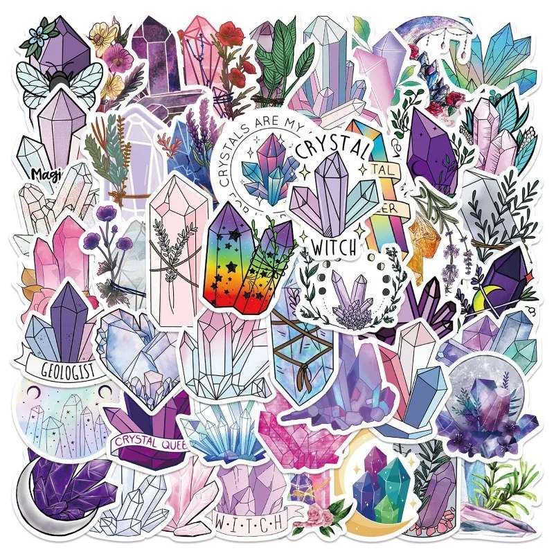 50 Pcs/Set Bohemia Boho Style Crystal Stickers Pack, Gem Aesthetic Vinyl Waterproof Stickers for Water Bottle, Laptop, Phone
50 Pcs/Set Bohemia Boho Style Crystal Stickers Pack, Gem Aesthetic Vinyl Waterproof Stickers for Water Bottle, Laptop, Phone