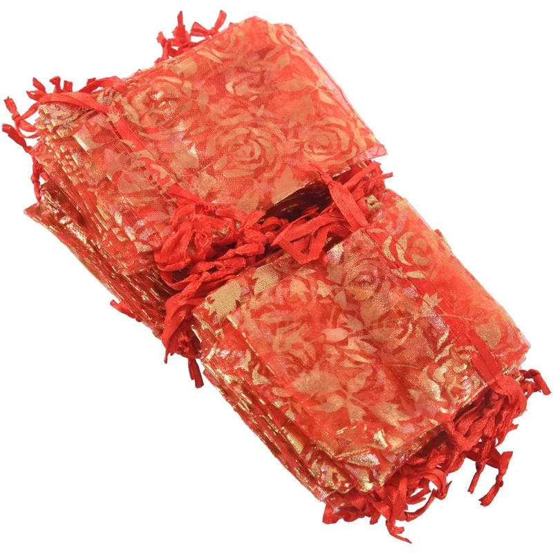 400Pc 7X9cm Rose Organza Drawstring Gift Jewelry Bags Pouches Wedding Xmas Party Gifts Bags Red
400Pc 7X9cm Rose Organza Drawstring Gift Jewelry Bags Pouches Wedding Xmas Party Gifts Bags Red