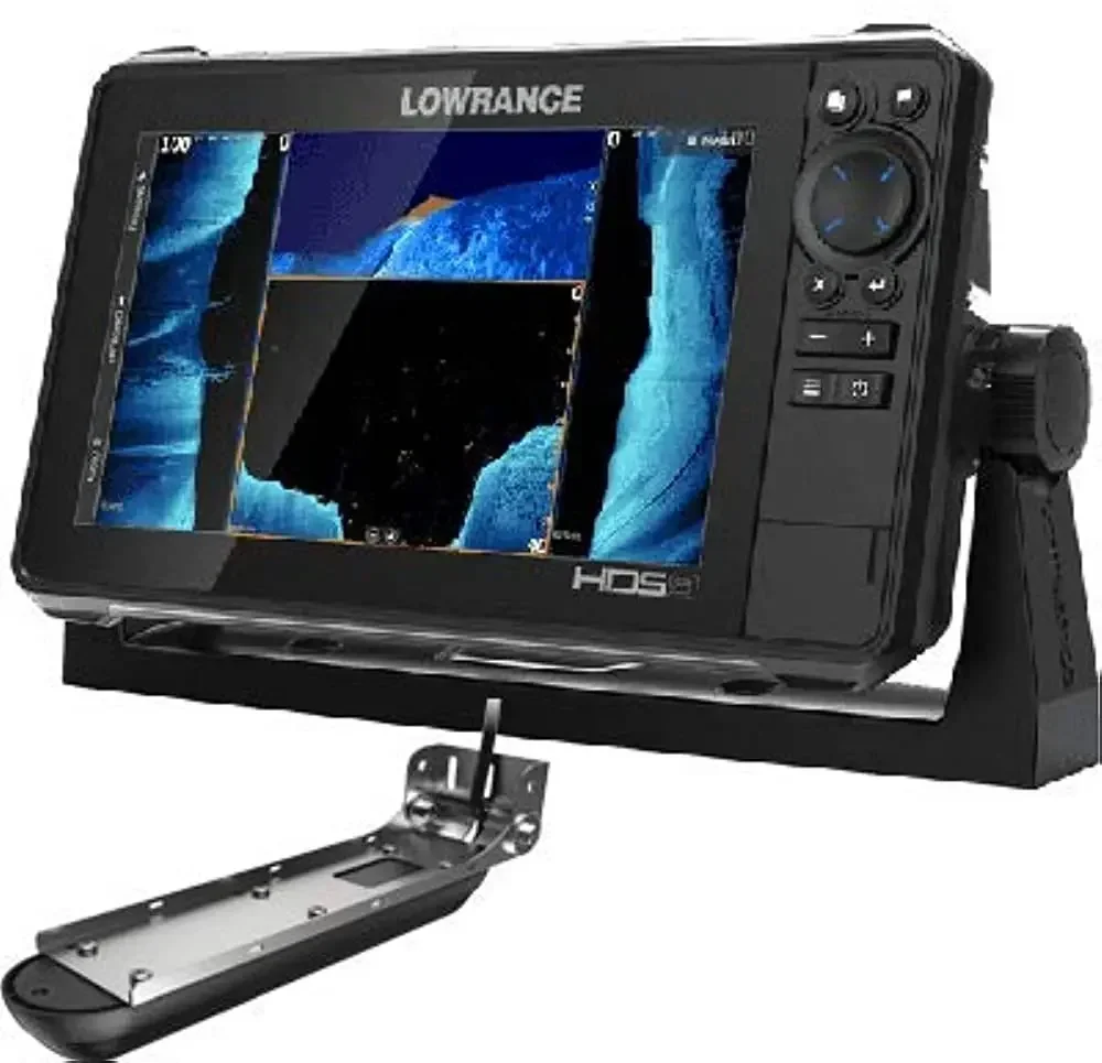 

(NEW DISCOUNT) Lowrance HDS-9 Live with Active Imaging 3-in-1 Transom Mount Transducer & C-MAP Pro Chart