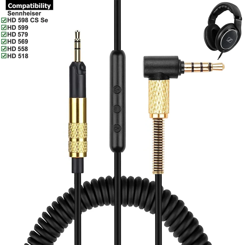 OFC сменный стерео аудио пружинный кабель удлинитель для наушников Sennheiser HD 598 CS SE 558 518 599 569 579
OFC сменный стерео аудио пружинный кабель удлинитель для наушников Sennheiser HD 598 CS SE 558 518 599 569 579