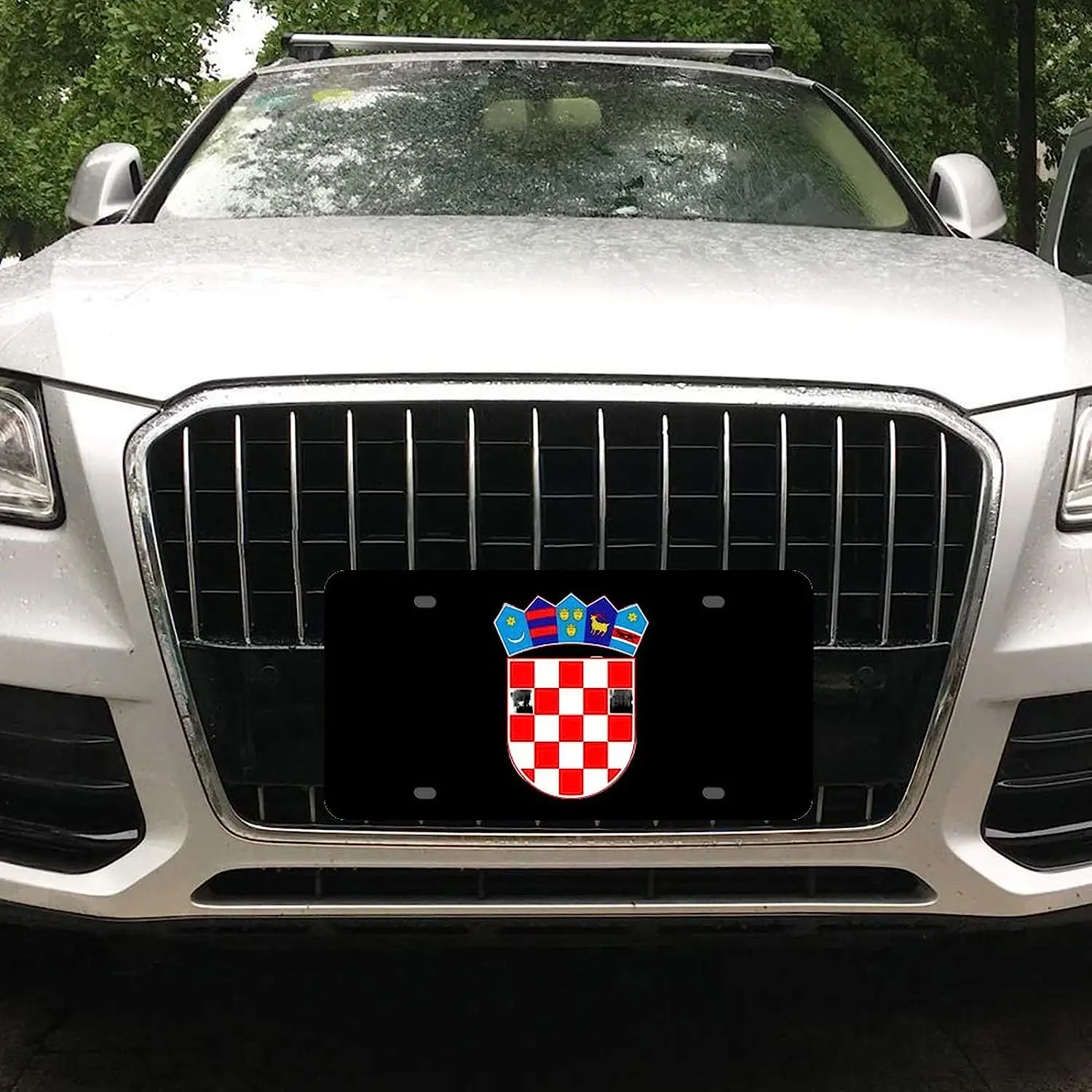 Croatia National Emblem License Plate Aluminum Car Front License Plate Cover Universal Car Tag for Men Women 6×12 Inch 
Croatia National Emblem License Plate Aluminum Car Front License Plate Cover Universal Car Tag for Men Women 6×12 Inch