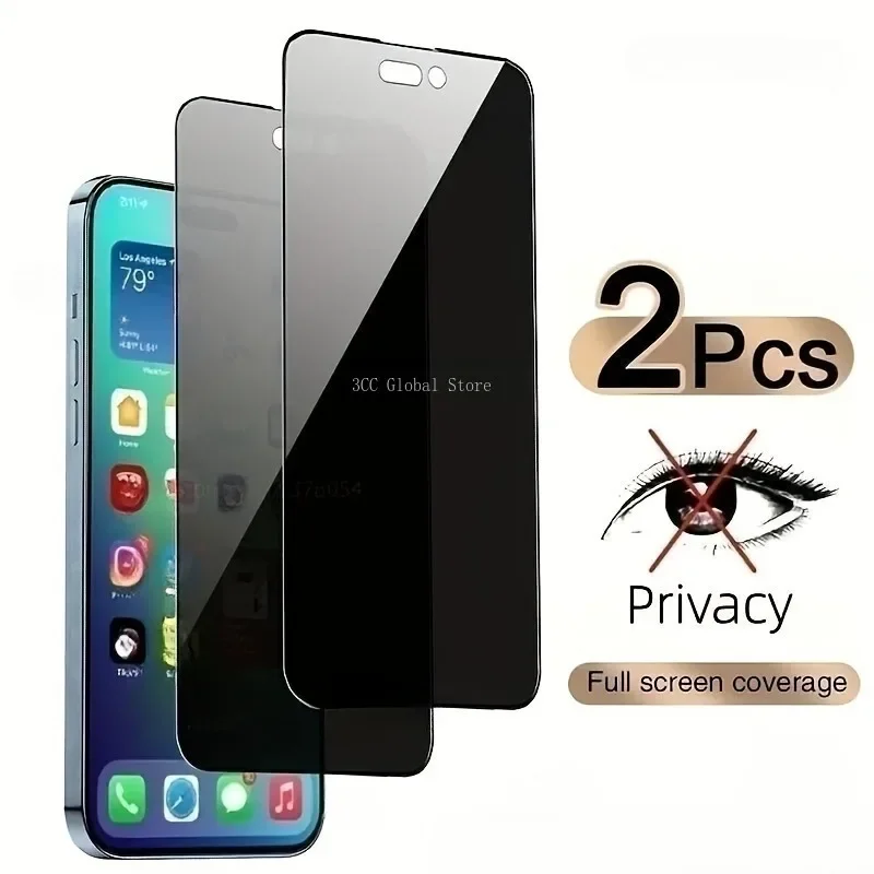 2Pcs Privacy Screen Protector For iPhone 14 Pro Max 11 Pro 15 Plus 12 13 Mini Pro Protective Glass For IPhone 7 8Plus XR XS Max
2Pcs Privacy Screen Protector For iPhone 14 Pro Max 11 Pro 15 Plus 12 13 Mini Pro Protective Glass For IPhone 7 8Plus XR XS Max