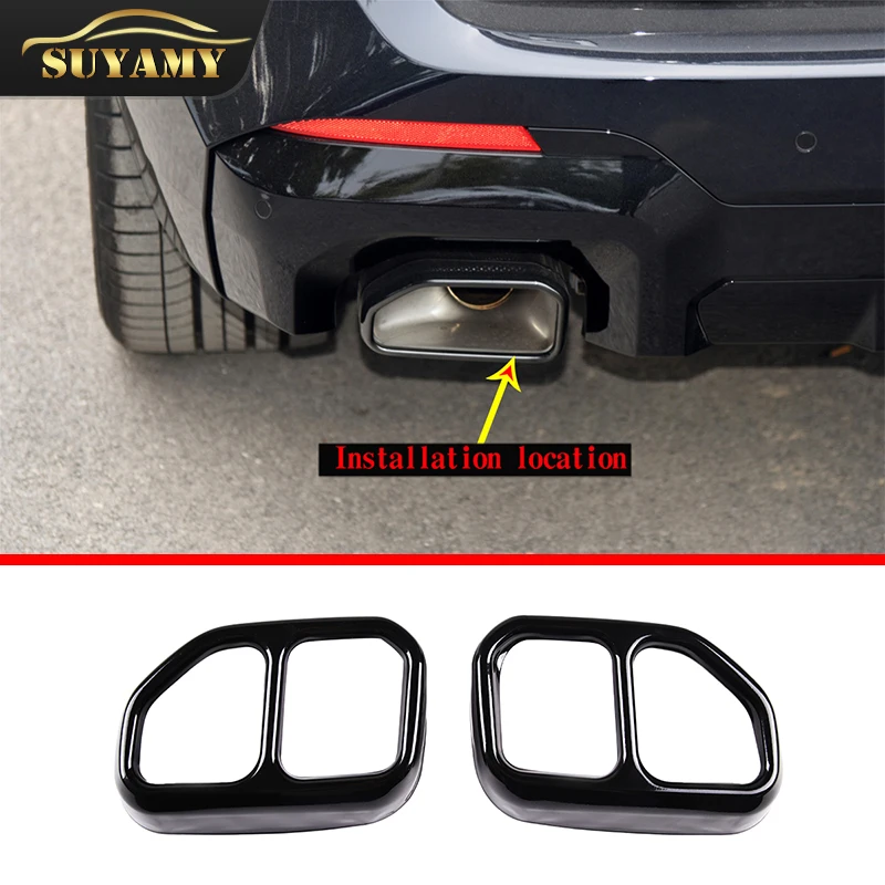 Stainless Steel Black Car Exhaust Pipe Cover For BMW X3 X4 G01 G02 2022 Automobiles Tail Throat Decorative Frame Car Accessories
Stainless Steel Black Car Exhaust Pipe Cover For BMW X3 X4 G01 G02 2022 Automobiles Tail Throat Decorative Frame Car Accessories