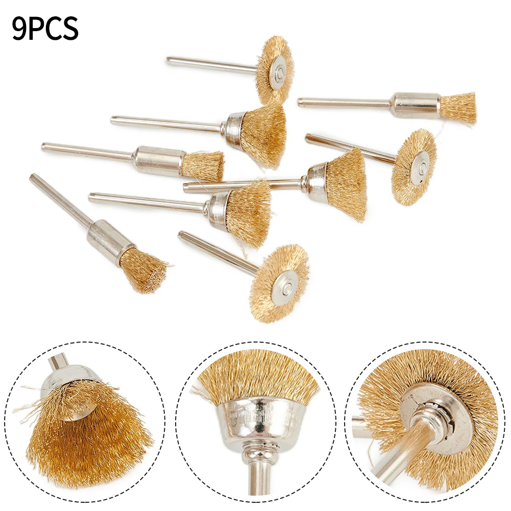 9pcs/Set Steel Wire Brass Mini Brush Kit Rotary Tool For Drill Polishing Grinding Wheel Hand Tool Accessories
9pcs/Set Steel Wire Brass Mini Brush Kit Rotary Tool For Drill Polishing Grinding Wheel Hand Tool Accessories