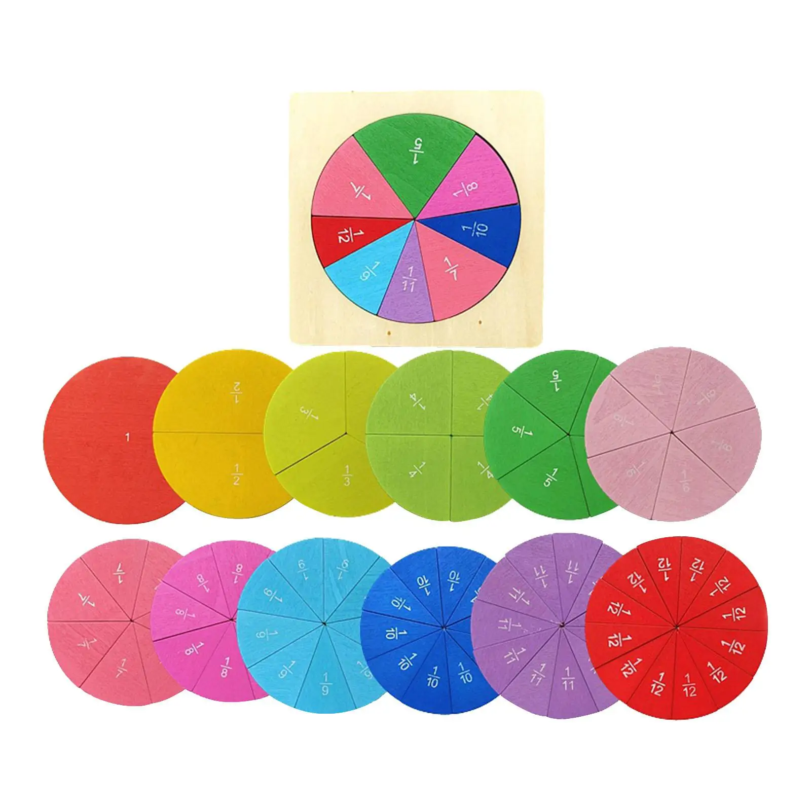 Math Learning Toys Holiday Gifts Children Learn Educational Numbers Education Fraction Circles for Girls Kids Age 6 7 8 9 10
Math Learning Toys Holiday Gifts Children Learn Educational Numbers Education Fraction Circles for Girls Kids Age 6 7 8 9 10
