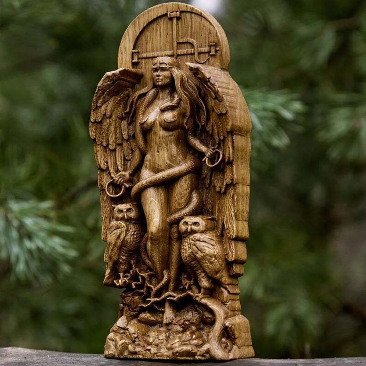 Lilith Goddess Statue God Altar Sculpture Gaia Hecate Sculpture Religious Resin Craft Figurine Home Garden Art Decoration
Lilith Goddess Statue God Altar Sculpture Gaia Hecate Sculpture Religious Resin Craft Figurine Home Garden Art Decoration