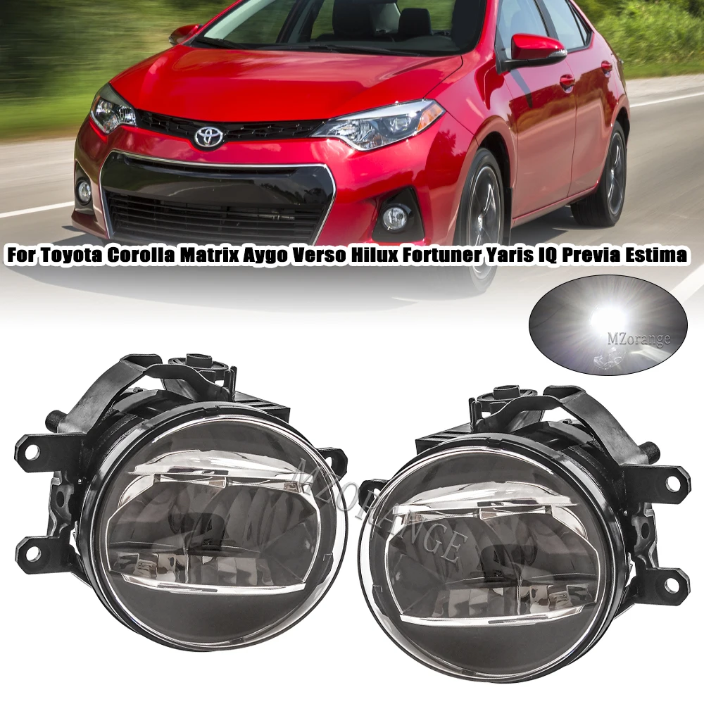 Car LED Fog Light Front Bumper Fog Lamp For Toyota Corolla Matrix Aygo Verso Hilux Fortuner Yaris IQ Previa Estima Headlight
Car LED Fog Light Front Bumper Fog Lamp For Toyota Corolla Matrix Aygo Verso Hilux Fortuner Yaris IQ Previa Estima Headlight