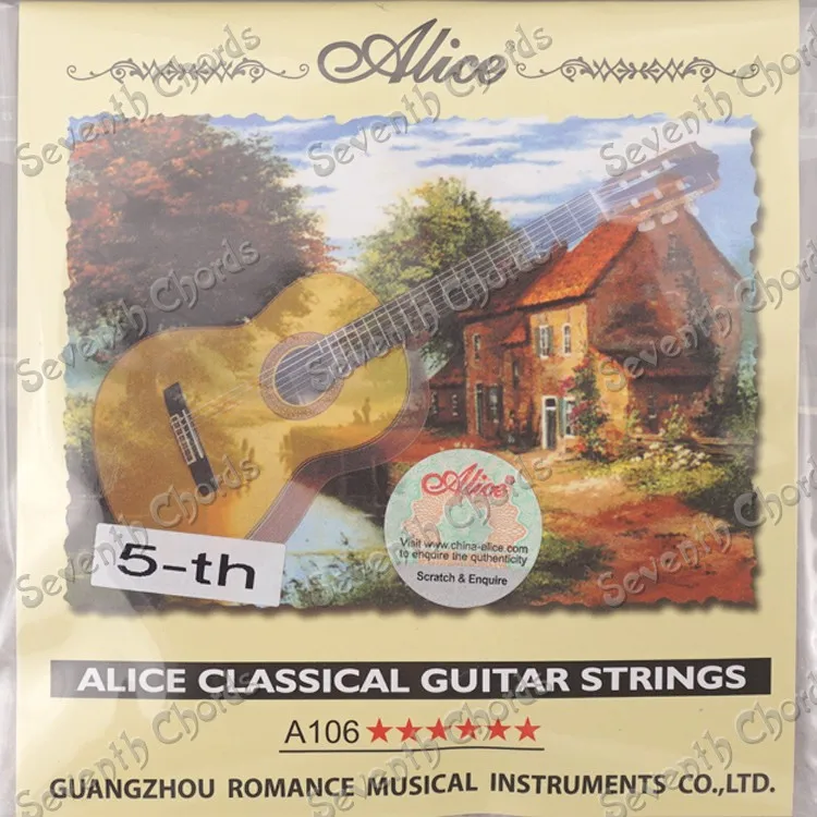 10Pcs.Alice Nylon Classical Guitar 5th A Strings 036 - Silver-Plated Copper Alloy Wound Fifth Single string(Not String Set)
10Pcs.Alice Nylon Classical Guitar 5th A Strings 036 - Silver-Plated Copper Alloy Wound Fifth Single string(Not String Set)