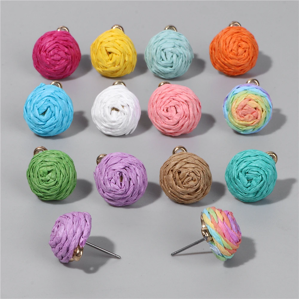 10PCS Bohemian Round Rattan Woven Raffia Earrings Accessory Semi-finished Findings Women's Earrings Jewelry Accessori Wholesale
10PCS Bohemian Round Rattan Woven Raffia Earrings Accessory Semi-finished Findings Women's Earrings Jewelry Accessori Wholesale