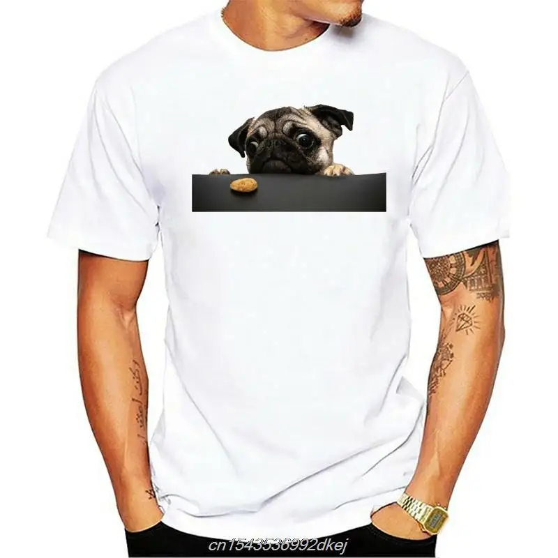2019 Men's Basic Short Sleeve T-Shirt 3D Print T Shirt Pug Looking At Cookie Cotton Funny T-shirt Home Top Tees
2019 Men's Basic Short Sleeve T-Shirt 3D Print T Shirt Pug Looking At Cookie Cotton Funny T-shirt Home Top Tees