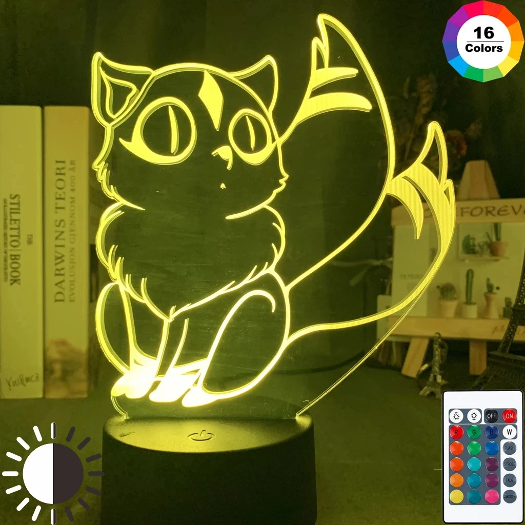 Cute Kirara Figure Led Night Lamp for Bedroom Decoration LED Touch Sensor Colorful 3d Night Light Unique Anime Inuyasha Gift
Cute Kirara Figure Led Night Lamp for Bedroom Decoration LED Touch Sensor Colorful 3d Night Light Unique Anime Inuyasha Gift