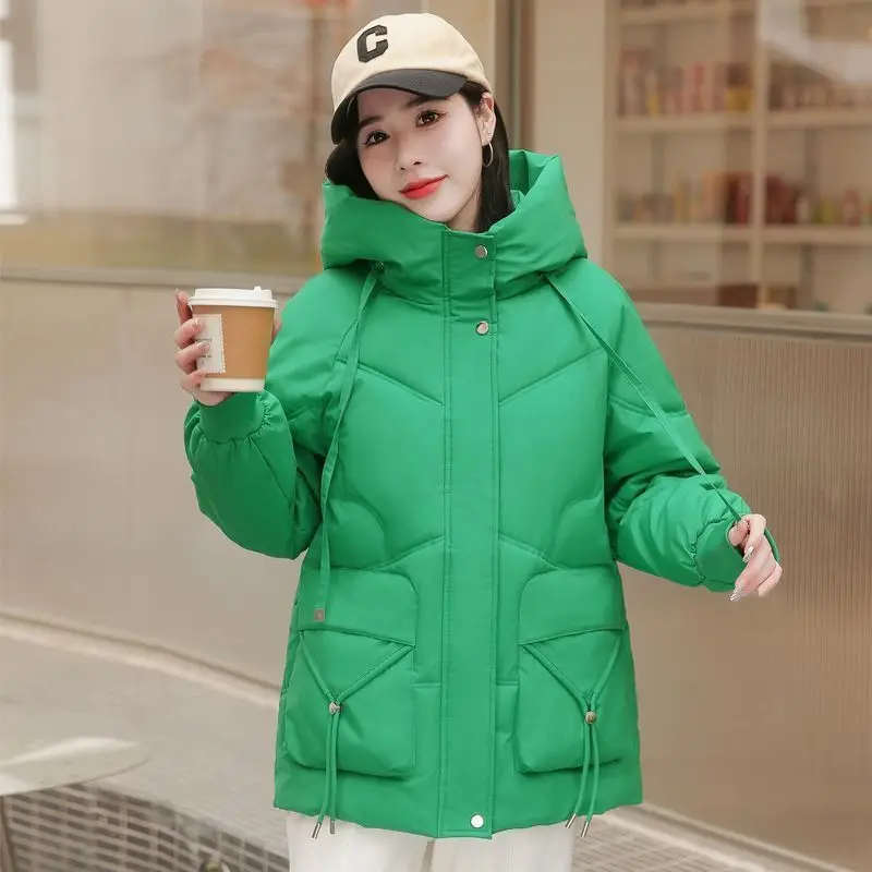 2023 New Women Down Cotton Coat Winter Jacket Female Mid-length Parkas Plus Size Thick Pant Outwear Loose Hooded Overcoat
2023 New Women Down Cotton Coat Winter Jacket Female Mid-length Parkas Plus Size Thick Pant Outwear Loose Hooded Overcoat