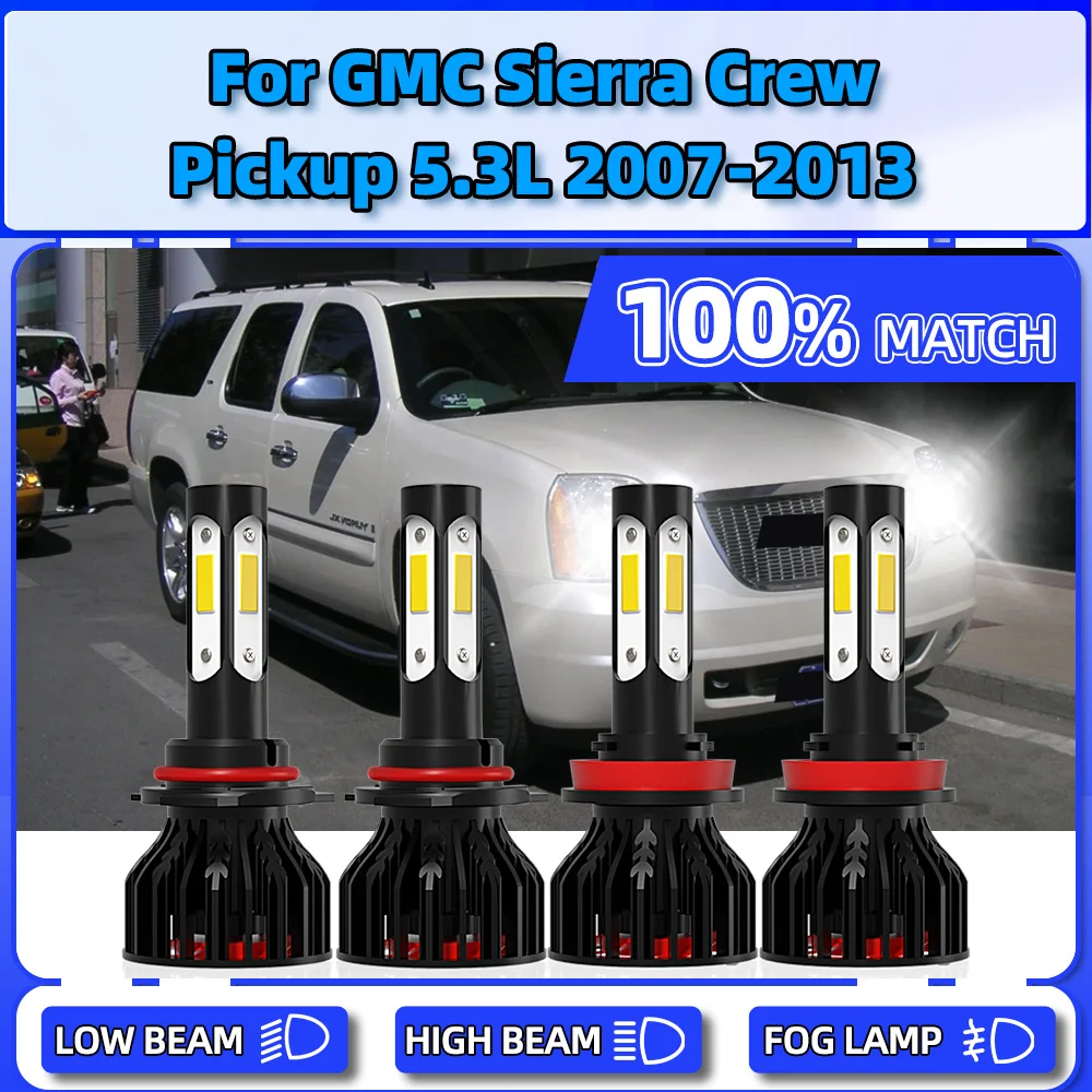 12V CSP Chip LED Headlight 40000LM Super Bright Auto Head Lamp For GMC Sierra Crew Cab Pickup 5.3L 2007-2009 2010 2011 2012 2013
12V CSP Chip LED Headlight 40000LM Super Bright Auto Head Lamp For GMC Sierra Crew Cab Pickup 5.3L 2007-2009 2010 2011 2012 2013