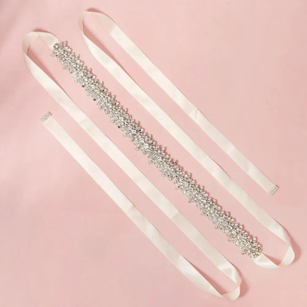Ceinture décoration de robe en strass cristal, bande élastique pour fêtes, soirées et réceptions Ceinture décoration de robe en strass cristal, bande élastique pour fêtes, soirées et réceptions