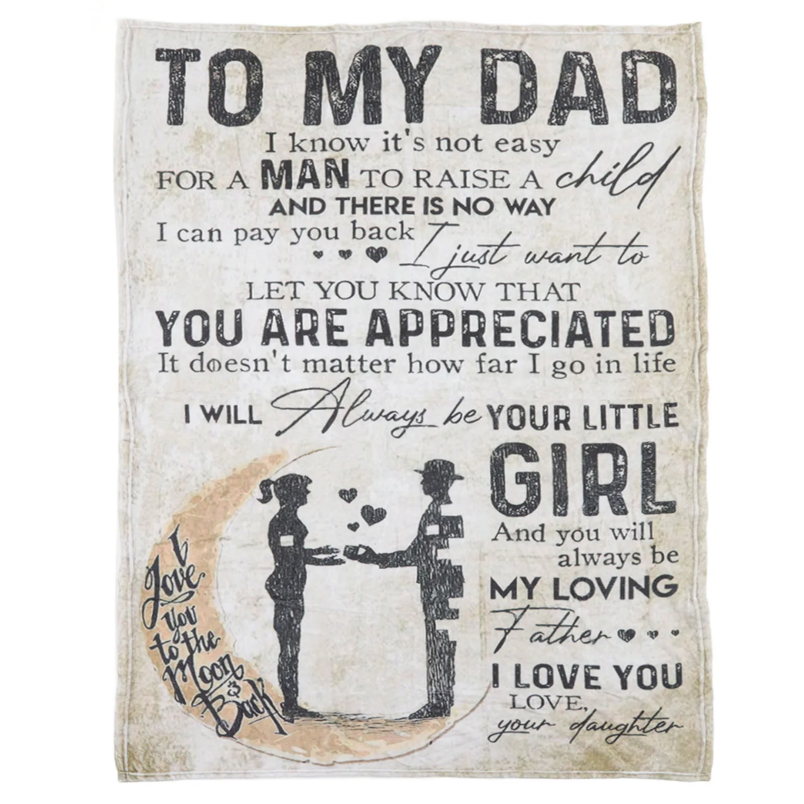 Dad Blanket Father's Day Theme Dual Sides Personalized Multipurpose Sofa Throw Blanket For Home Bedroom Office 
Dad Blanket Father's Day Theme Dual Sides Personalized Multipurpose Sofa Throw Blanket For Home Bedroom Office