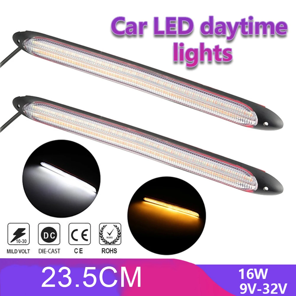 LED DRL Light Strips Yellow Turn Signal LED DRL Sequential Flow Pattern Wide Application Sequential Flow Pattern
LED DRL Light Strips Yellow Turn Signal LED DRL Sequential Flow Pattern Wide Application Sequential Flow Pattern