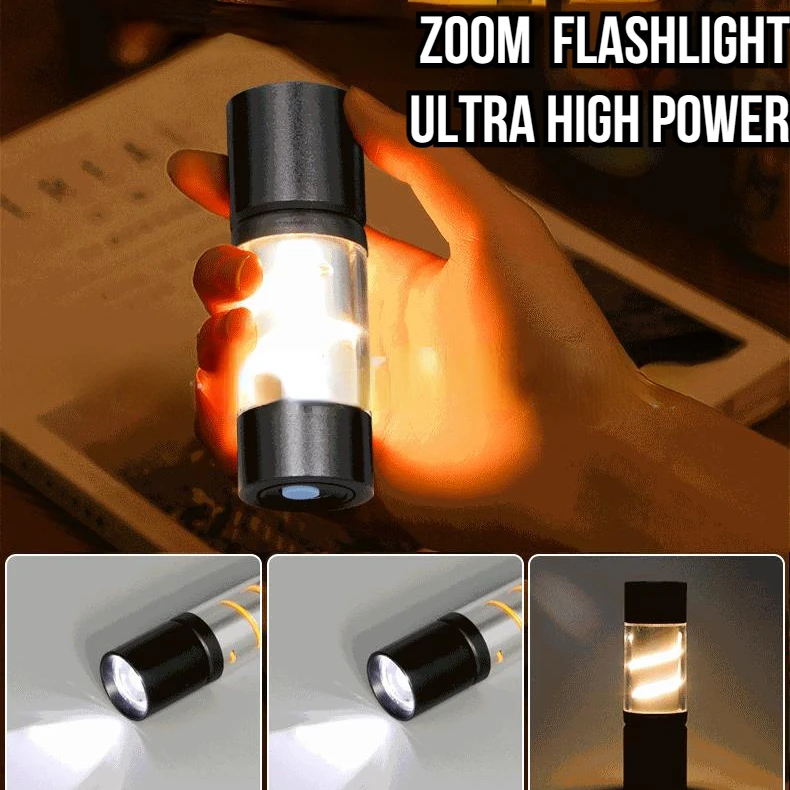 Mini LED Bright and Colorful Flashlight Portable and Multifunctional Outdoor Lighting USB Charging Atmosphere Camping Light
Mini LED Bright and Colorful Flashlight Portable and Multifunctional Outdoor Lighting USB Charging Atmosphere Camping Light
