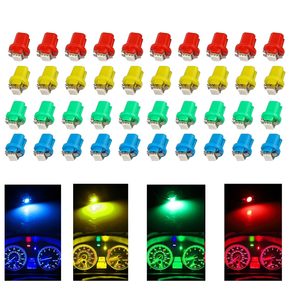 10Pcs T5 B8.5D 5050 SMD Car LED Dashboard Dash Lamp Instrument Light Bulbs High-Brightness Bulb Parts
10Pcs T5 B8.5D 5050 SMD Car LED Dashboard Dash Lamp Instrument Light Bulbs High-Brightness Bulb Parts