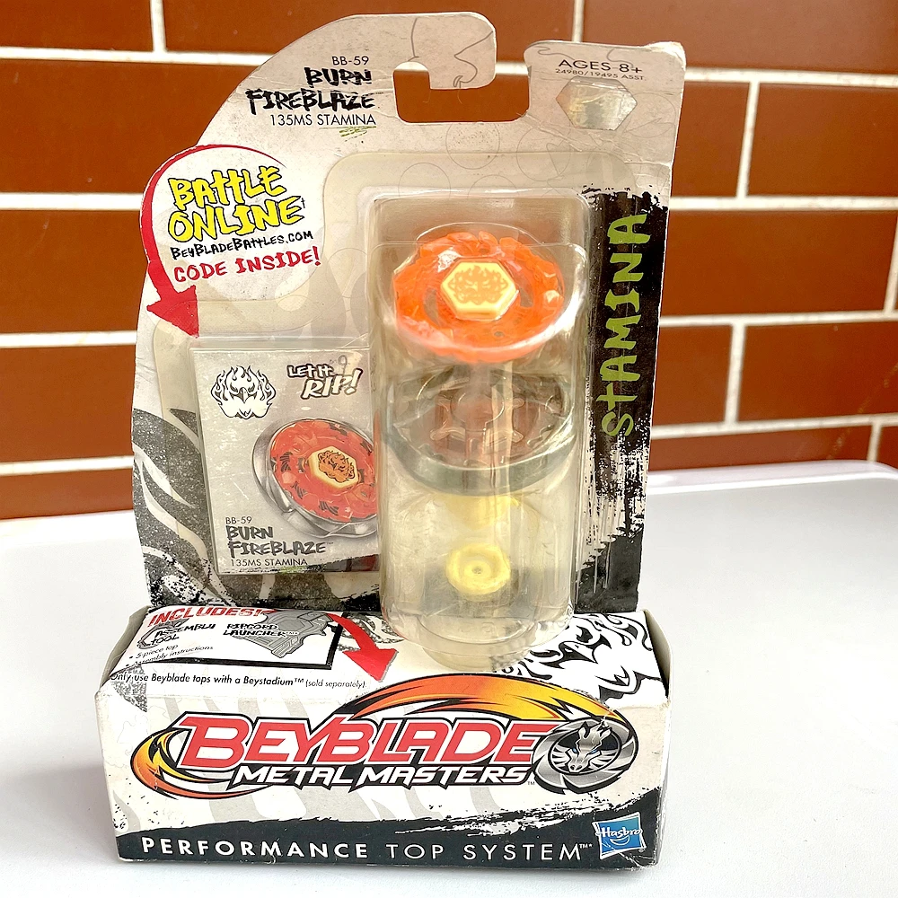 Original Beyblade BB59 Metal Masters Burn Fireblaze 135MS Limited Edition Collection
Original Beyblade BB59 Metal Masters Burn Fireblaze 135MS Limited Edition Collection