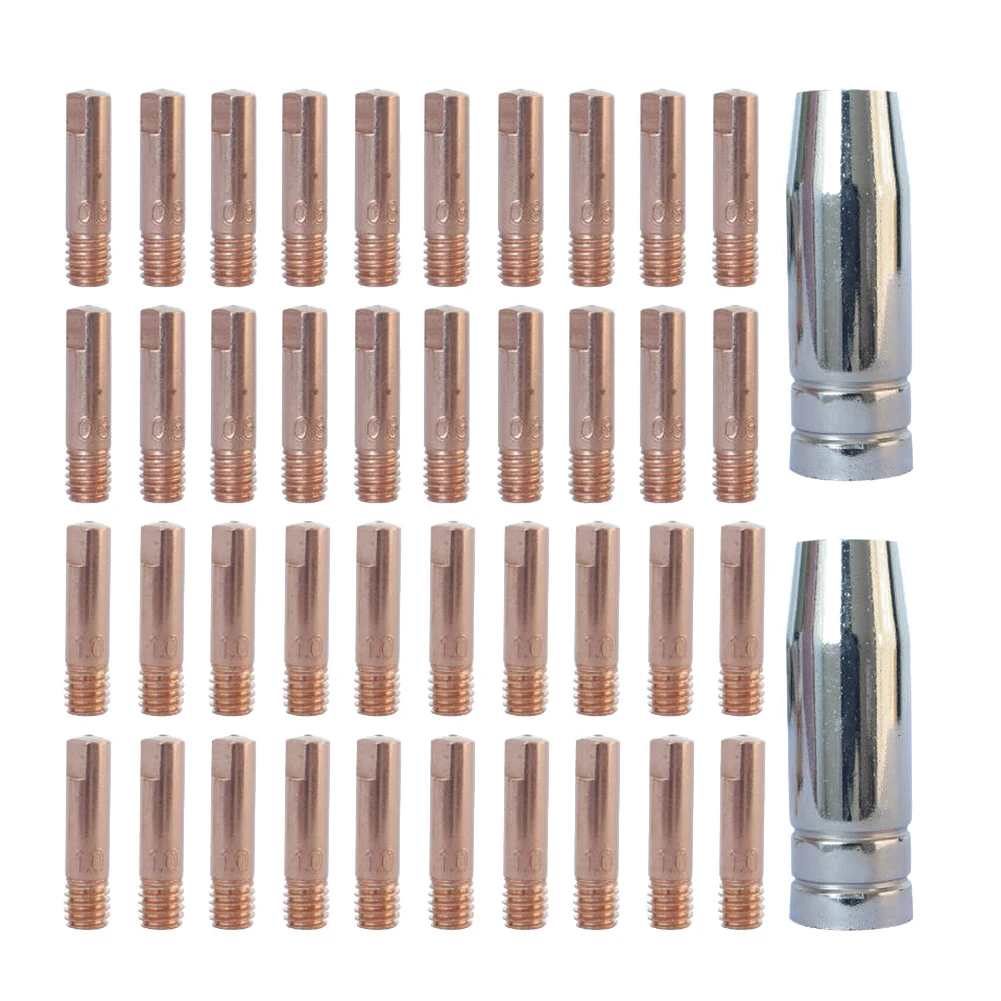 42pcs Welder Nozzle Part Kit For MB15 Mig Torch Gas Nozzles And Contact Tips High Quality Consumable Set Welding Contact Tips
42pcs Welder Nozzle Part Kit For MB15 Mig Torch Gas Nozzles And Contact Tips High Quality Consumable Set Welding Contact Tips