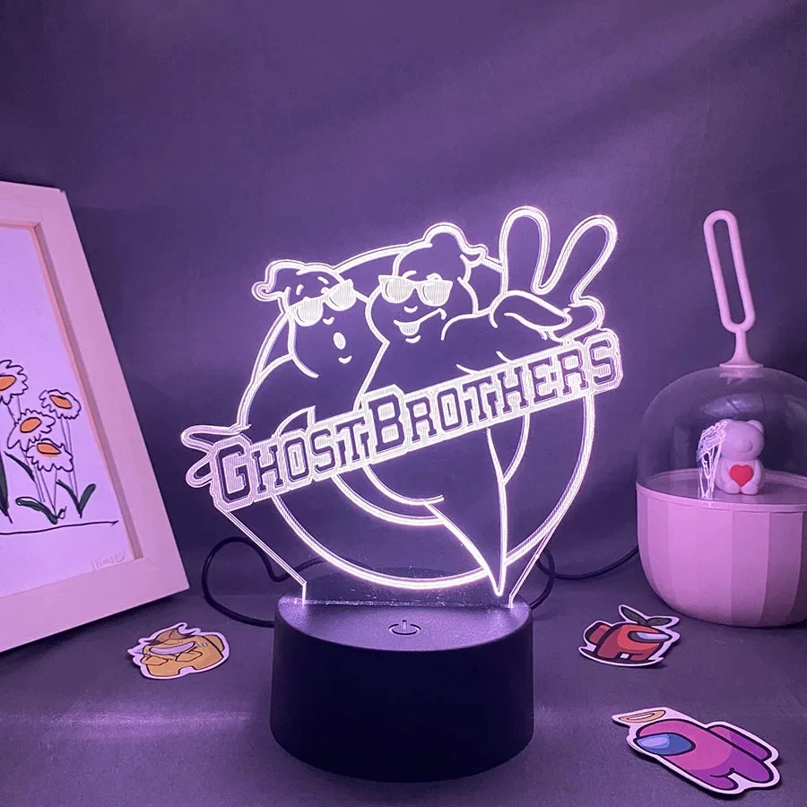 Хит продаж, 3D Светодиодные ночные светильники в стиле фильма «Охотник-призрак», красочный подарок для друзей, спальни, настольное украшение, неоновая Лавовая Лампа с логотипом «Ghostbuster Brothers»
Хит продаж, 3D Светодиодные ночные светильники в стиле фильма «Охотник-призрак», красочный подарок для друзей, спальни, настольное украшение, неоновая Лавовая Лампа с логотипом «Ghostbuster Brothers»