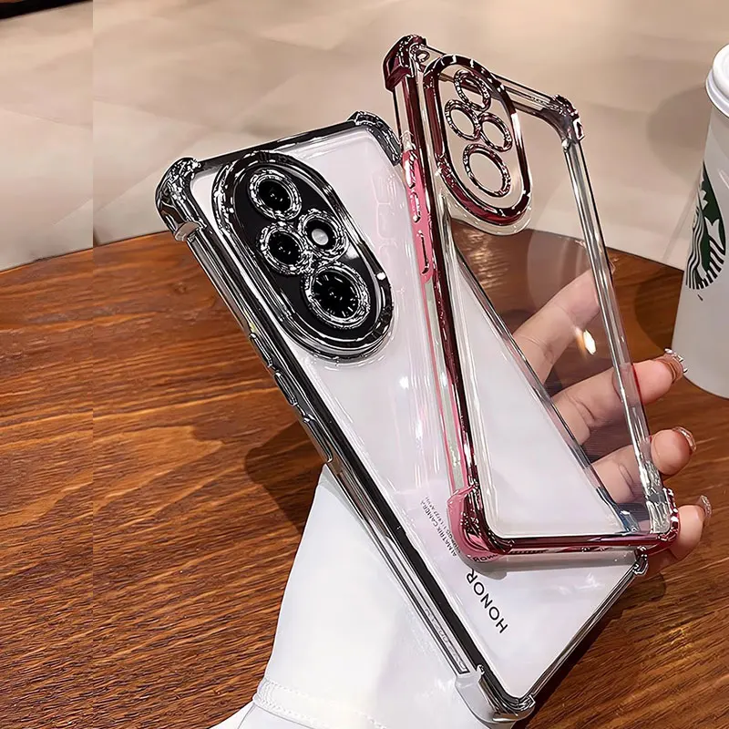 حافظة شفافة مطلية مقاومة للصدمات لهاتف هواوي هونور 200 برو 90 لايت ميت 50 60 حافظة من السيليكون الشفاف Honor200pro 26 حافظة شفافة مطلية مقاومة للصدمات لهاتف هواوي هونور 200 برو 90 لايت ميت 50 60 حافظة من السيليكون الشفاف Honor200pro