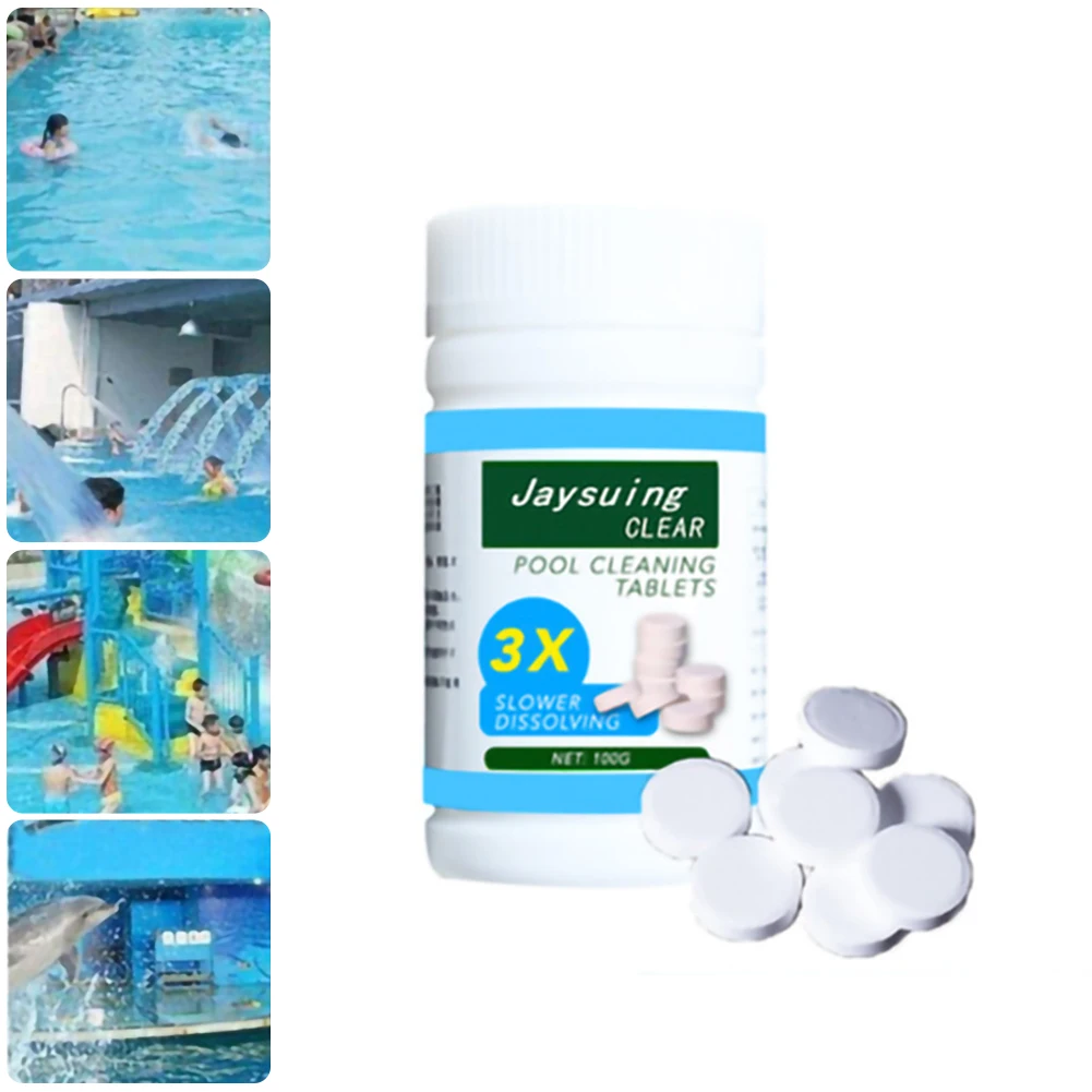 100 Tablets Swimming Pool Cleaning Tablets Purify Water Disinfect Chlorine Tablets Instant Effervescent Foaming Cleaners Tub Spa
100 Tablets Swimming Pool Cleaning Tablets Purify Water Disinfect Chlorine Tablets Instant Effervescent Foaming Cleaners Tub Spa
