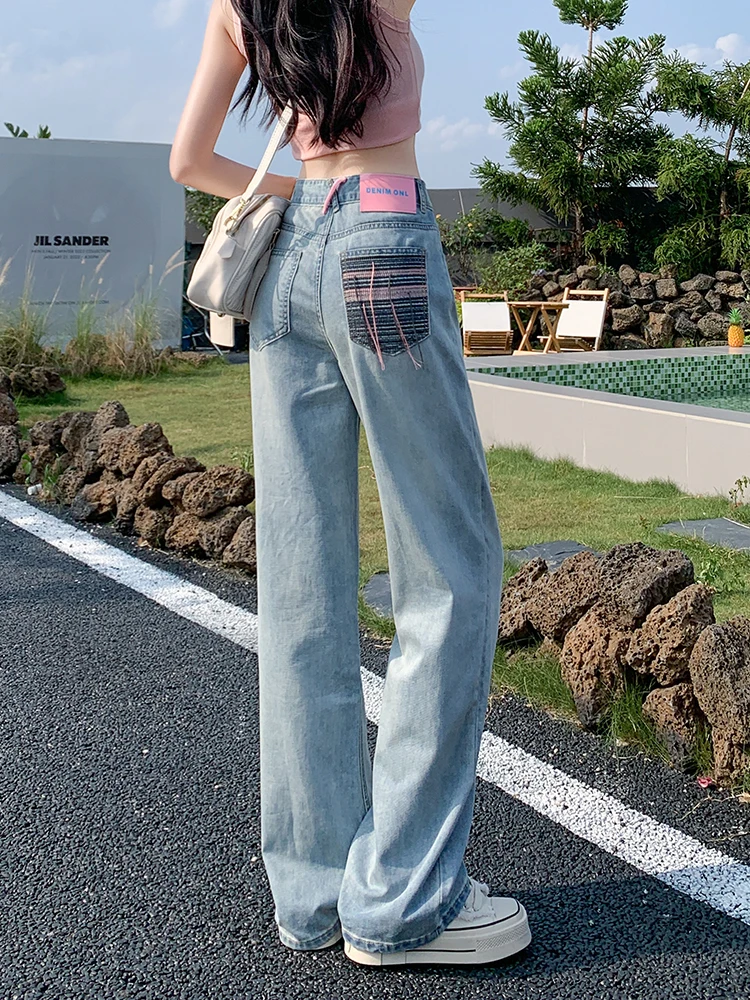 Vintage Straight-Leg Jeans Summer Thin 2023 High Waist Washed Loose Women's Wide-Leg Pants
Vintage Straight-Leg Jeans Summer Thin 2023 High Waist Washed Loose Women's Wide-Leg Pants