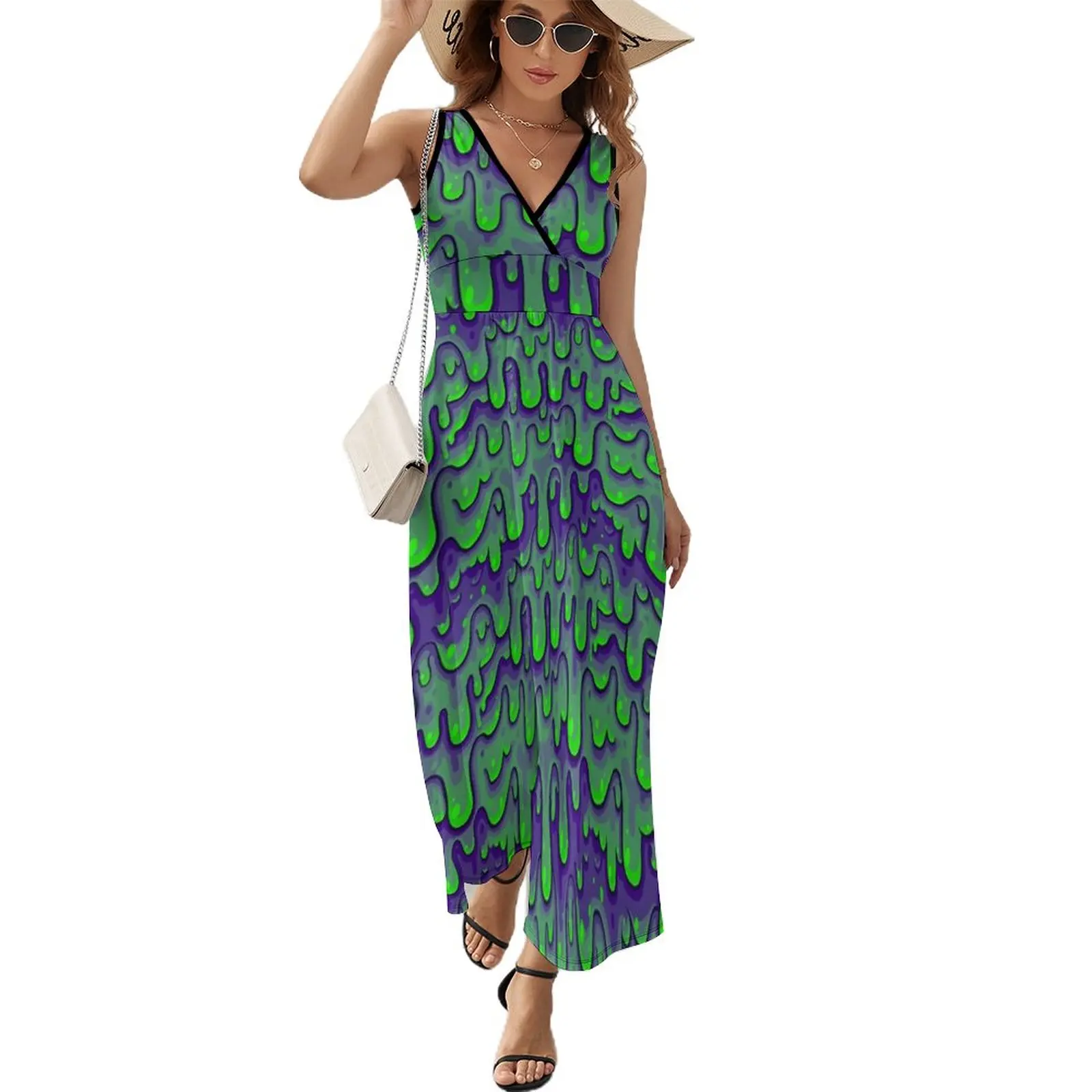 Green Slime Pattern Sleeveless Dress dress for women dresses for prom Evening dresses
Green Slime Pattern Sleeveless Dress dress for women dresses for prom Evening dresses