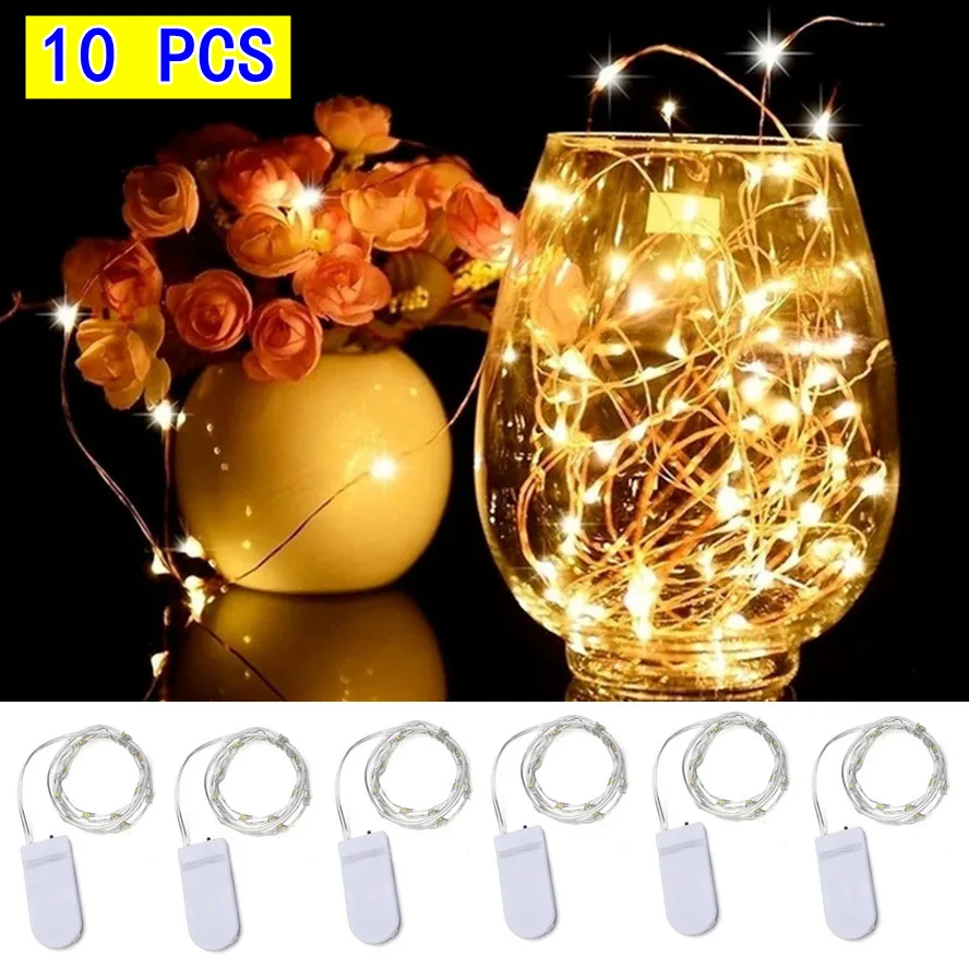 10pcs Copper Wire LED String Lights Holiday Fairy Lights Garland Christmas Tree Decor Wedding Party DIY Natal Navidad 2022
10pcs Copper Wire LED String Lights Holiday Fairy Lights Garland Christmas Tree Decor Wedding Party DIY Natal Navidad 2022