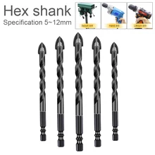 5-12mm Cross Triangle Twist Drill Bit Set Woodworking Hexagonal Anti Slip Tile Hole Opener for Glass Ceramic Concrete Brick Hard
5-12mm Cross Triangle Twist Drill Bit Set Woodworking Hexagonal Anti Slip Tile Hole Opener for Glass Ceramic Concrete Brick Hard