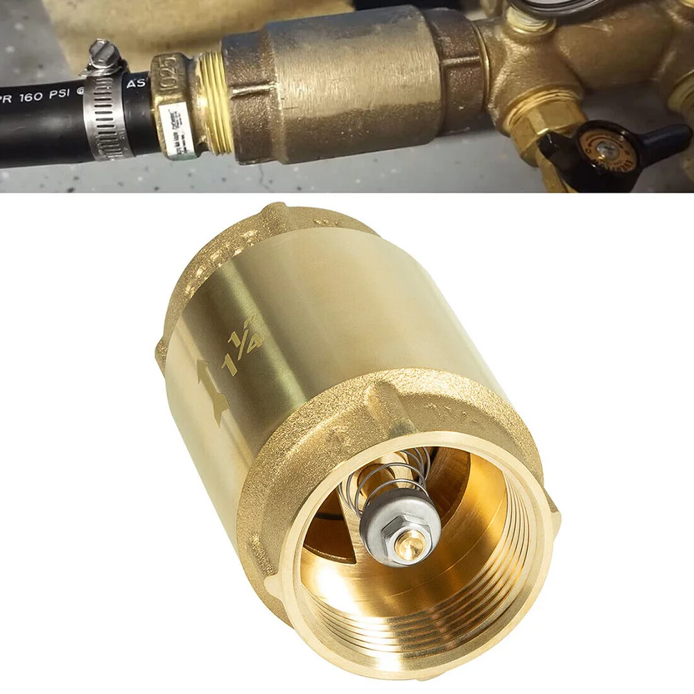 1-1/4" NPT Brass Check Valve Female Pipe Thread FPT Fl Ow Well Pump 200 PSI 180 For Water Systems O-rings Home Improvement
1-1/4" NPT Brass Check Valve Female Pipe Thread FPT Fl Ow Well Pump 200 PSI 180 For Water Systems O-rings Home Improvement