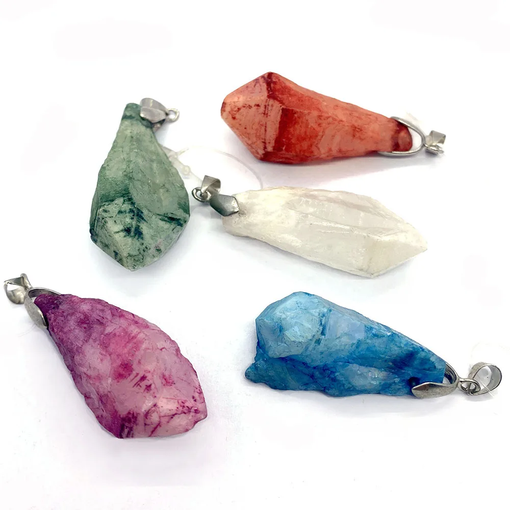 Natural Stone Crystal Pendant Irregular Quartz Pendants Charms for DIY Necklace Earrings Jewelry Making Supplies Accessories
Natural Stone Crystal Pendant Irregular Quartz Pendants Charms for DIY Necklace Earrings Jewelry Making Supplies Accessories