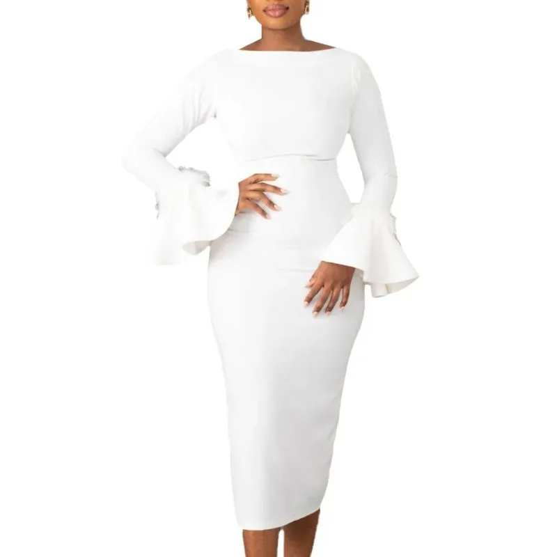 2024 African Party Evening Dresses for Women Autumn Long Sleeve O-neck White Red Black Bodycon Dress Dashiki African Clothing
2024 African Party Evening Dresses for Women Autumn Long Sleeve O-neck White Red Black Bodycon Dress Dashiki African Clothing