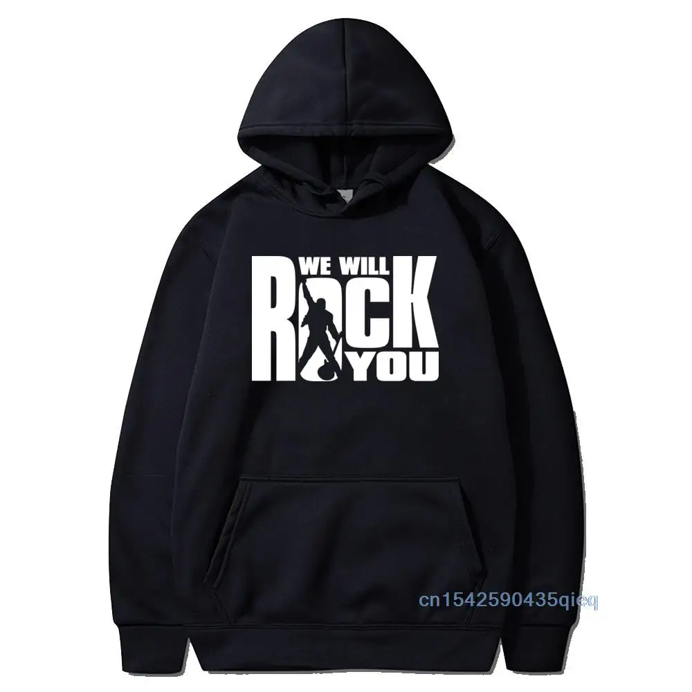 Толстовка мужская с капюшоном We Will Rock You, Свитшот в стиле хип-хоп с надписью «Queen Band», уличная одежда из тяжелого металла
Толстовка мужская с капюшоном We Will Rock You, Свитшот в стиле хип-хоп с надписью «Queen Band», уличная одежда из тяжелого металла