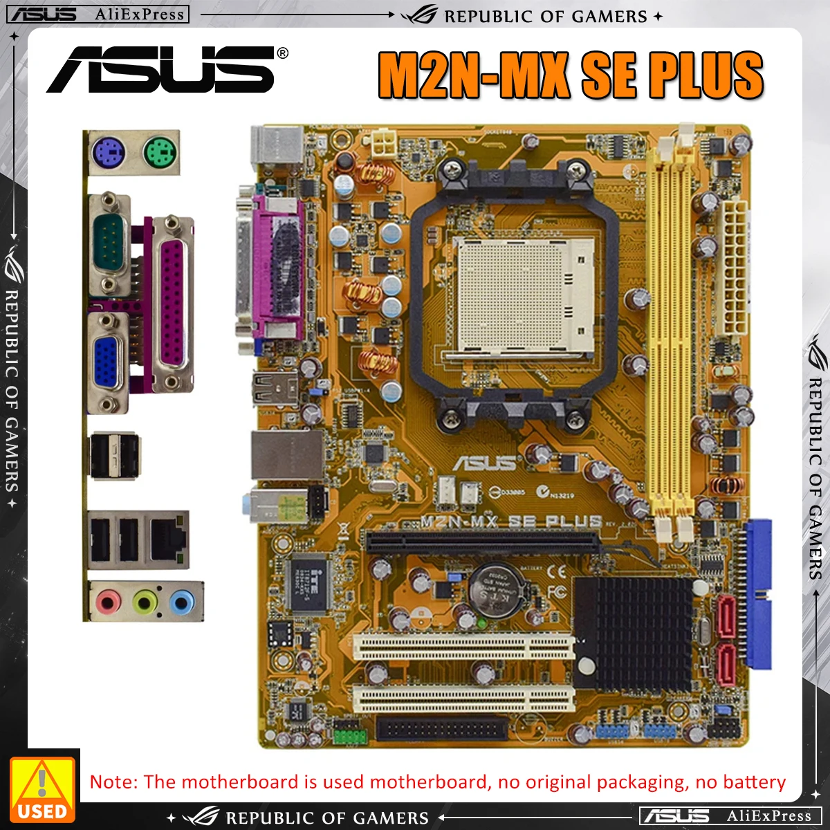 ASUS M2N-MX SE PLUS Motherboard Socket AM2+ DDR2 4GB PCI-E 16X SATA 2 USB 2.0 ForAthlon64 Cpus ATX ASUS AM2+ Used Motherboard
ASUS M2N-MX SE PLUS Motherboard Socket AM2+ DDR2 4GB PCI-E 16X SATA 2 USB 2.0 ForAthlon64 Cpus ATX ASUS AM2+ Used Motherboard