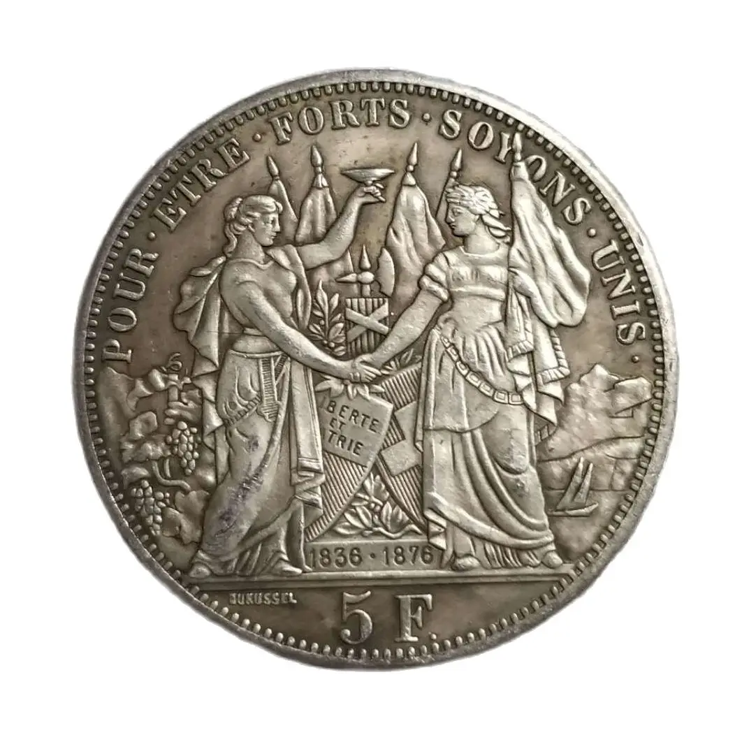 Switzerland 1876 year Silver Plated Coins Home Decor Coin Lucky Magic Collectibles Coins Christmas Gifts#1789
Switzerland 1876 year Silver Plated Coins Home Decor Coin Lucky Magic Collectibles Coins Christmas Gifts#1789