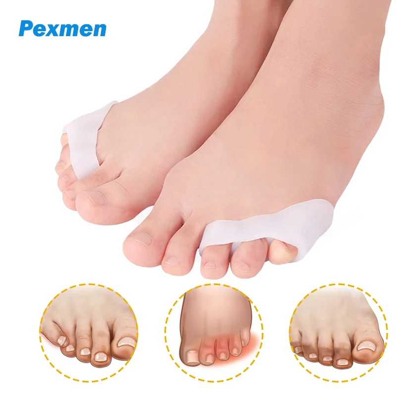 Pexmen 2Pcs/Pair Gel Pinky Toe Separator Protectors Overlapping Toe Separate and Protect Spacers for Pain Relief Foot Care Tool
Pexmen 2Pcs/Pair Gel Pinky Toe Separator Protectors Overlapping Toe Separate and Protect Spacers for Pain Relief Foot Care Tool