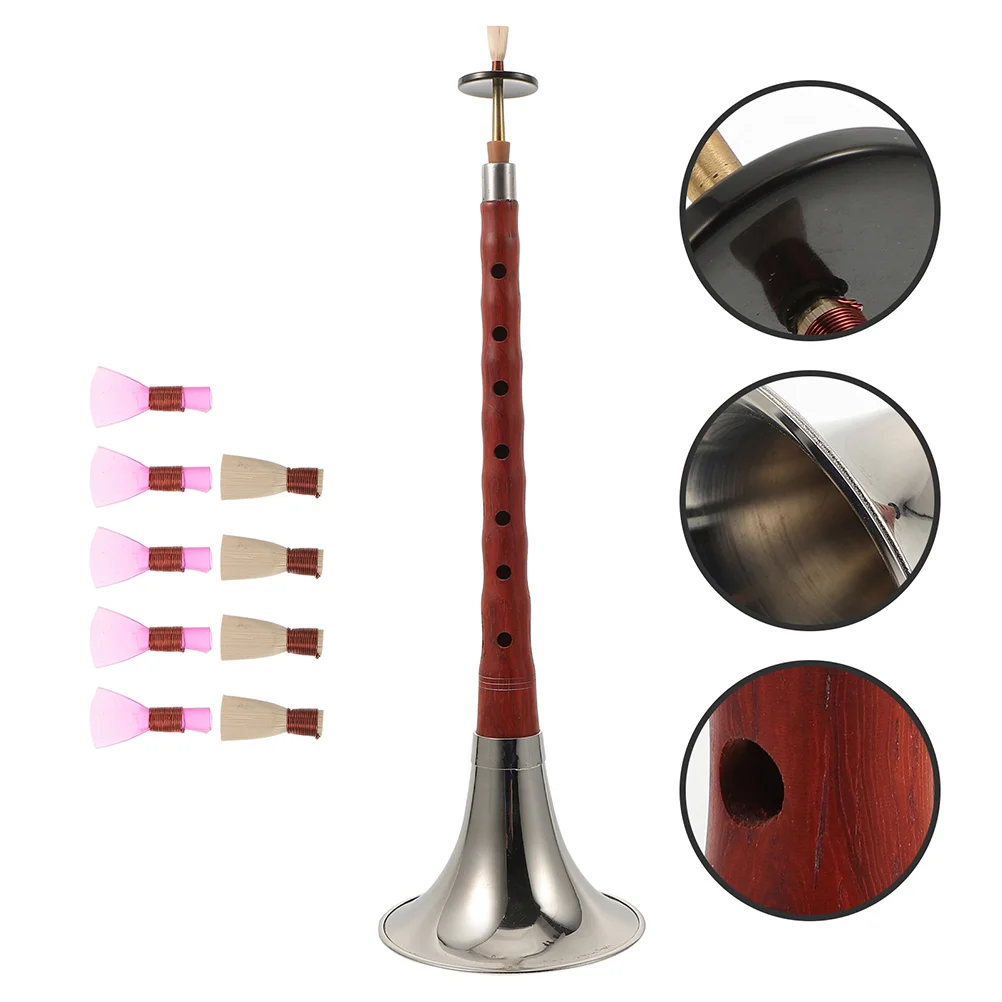 High Quality Chinese Instrument for Beginner A C D Key Suona Rosewood-made Suona Instrument Ethnic Wind Musical Instrument
High Quality Chinese Instrument for Beginner A C D Key Suona Rosewood-made Suona Instrument Ethnic Wind Musical Instrument