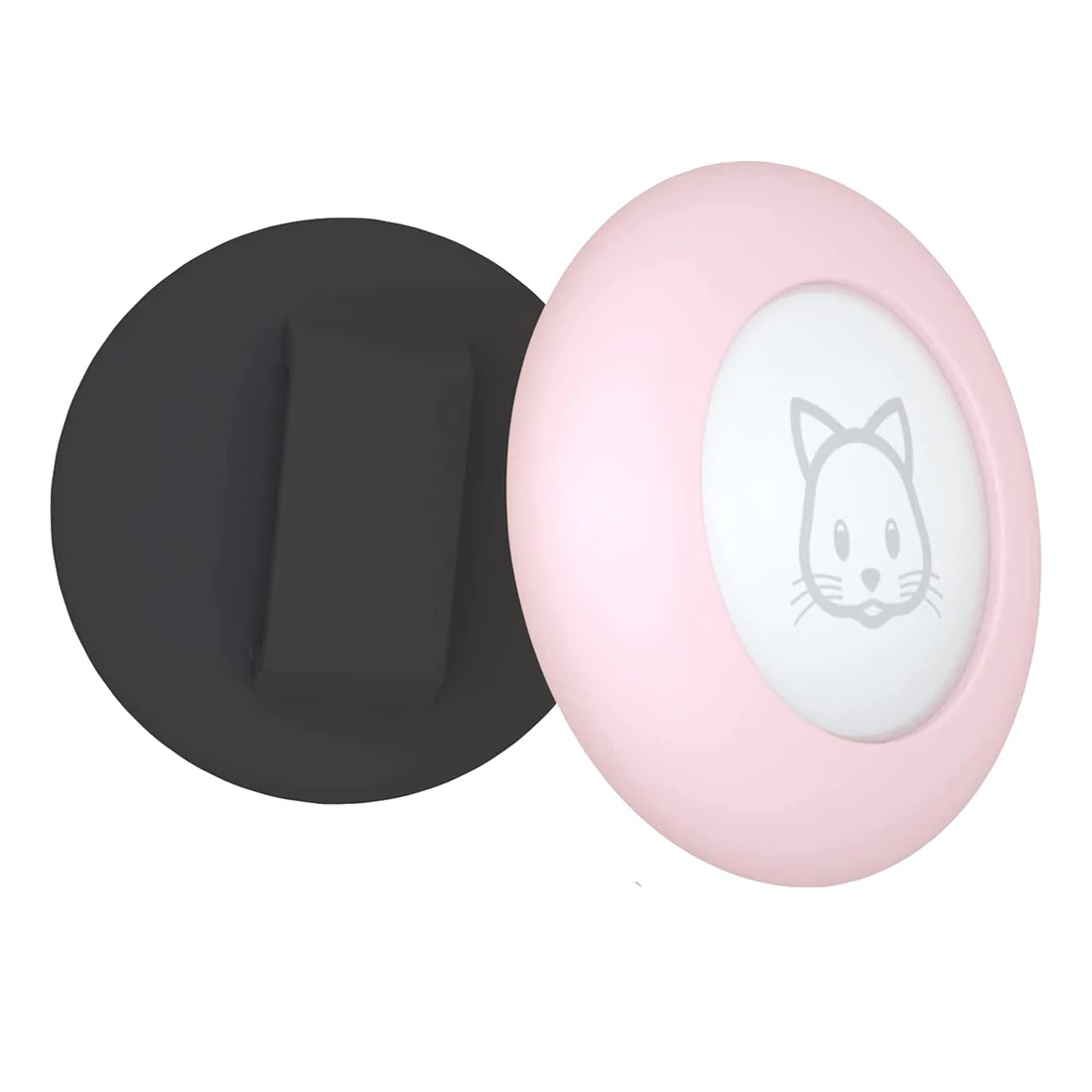 

Держатель для ошейника для кошки, держатель для ошейника для кошки, совместимый с GPS-трекером Apple Airtag, 2 шт. в упаковке, цвет черный и розовый