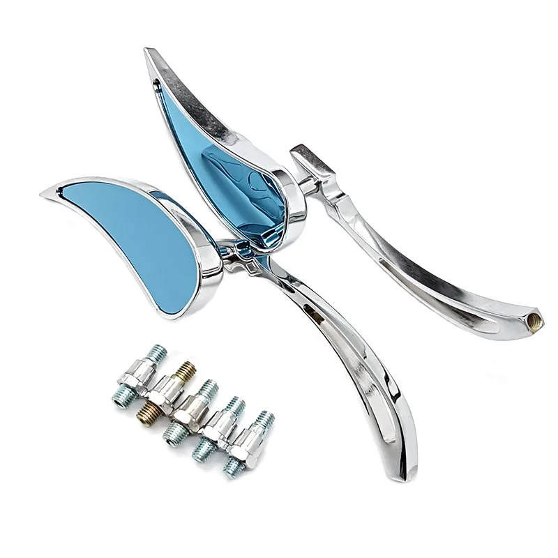 2PCS Chrome 8mm 10mm Teardrop Rearview Side Mirrors Motorcycle Mirror For Harley Honda Suzuki Kawasaki Yamaha Bobber Scooter
2PCS Chrome 8mm 10mm Teardrop Rearview Side Mirrors Motorcycle Mirror For Harley Honda Suzuki Kawasaki Yamaha Bobber Scooter
