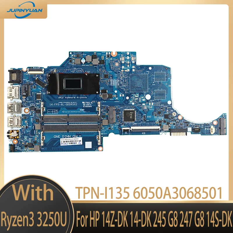 Used TPN-I135 6050A3068501 For HP 14Z-DK 14-DK 245 G8 247 G8 14S-DK Laptop Motherboard L86473-001 L86473-601 With R3 R5 R7 DDR4
Used TPN-I135 6050A3068501 For HP 14Z-DK 14-DK 245 G8 247 G8 14S-DK Laptop Motherboard L86473-001 L86473-601 With R3 R5 R7 DDR4